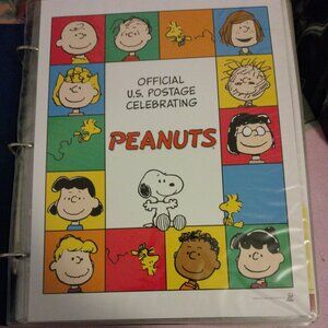 Official US Postal Commemorative Stamp Book Celebrating Peanuts